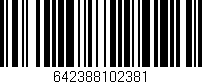 Código de barras (EAN, GTIN, SKU, ISBN): '642388102381'