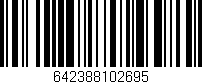 Código de barras (EAN, GTIN, SKU, ISBN): '642388102695'
