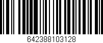 Código de barras (EAN, GTIN, SKU, ISBN): '642388103128'