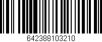 Código de barras (EAN, GTIN, SKU, ISBN): '642388103210'
