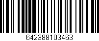Código de barras (EAN, GTIN, SKU, ISBN): '642388103463'