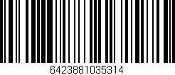 Código de barras (EAN, GTIN, SKU, ISBN): '6423881035314'