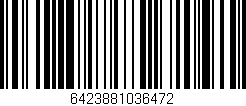 Código de barras (EAN, GTIN, SKU, ISBN): '6423881036472'
