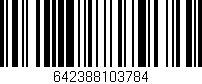 Código de barras (EAN, GTIN, SKU, ISBN): '642388103784'