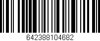 Código de barras (EAN, GTIN, SKU, ISBN): '642388104682'