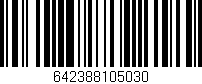Código de barras (EAN, GTIN, SKU, ISBN): '642388105030'
