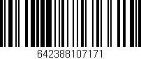 Código de barras (EAN, GTIN, SKU, ISBN): '642388107171'
