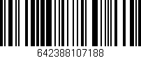 Código de barras (EAN, GTIN, SKU, ISBN): '642388107188'