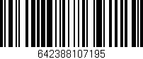 Código de barras (EAN, GTIN, SKU, ISBN): '642388107195'