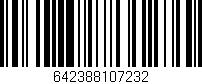 Código de barras (EAN, GTIN, SKU, ISBN): '642388107232'