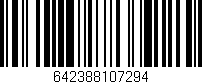 Código de barras (EAN, GTIN, SKU, ISBN): '642388107294'