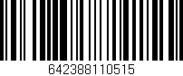 Código de barras (EAN, GTIN, SKU, ISBN): '642388110515'