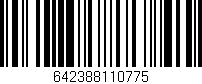 Código de barras (EAN, GTIN, SKU, ISBN): '642388110775'