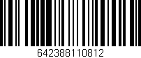 Código de barras (EAN, GTIN, SKU, ISBN): '642388110812'