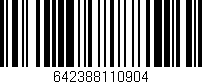 Código de barras (EAN, GTIN, SKU, ISBN): '642388110904'