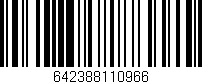 Código de barras (EAN, GTIN, SKU, ISBN): '642388110966'