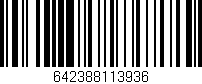Código de barras (EAN, GTIN, SKU, ISBN): '642388113936'