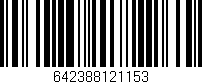 Código de barras (EAN, GTIN, SKU, ISBN): '642388121153'