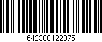 Código de barras (EAN, GTIN, SKU, ISBN): '642388122075'