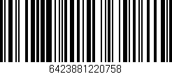Código de barras (EAN, GTIN, SKU, ISBN): '6423881220758'