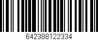 Código de barras (EAN, GTIN, SKU, ISBN): '642388122334'