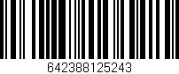 Código de barras (EAN, GTIN, SKU, ISBN): '642388125243'