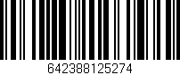 Código de barras (EAN, GTIN, SKU, ISBN): '642388125274'