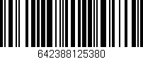 Código de barras (EAN, GTIN, SKU, ISBN): '642388125380'