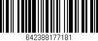 Código de barras (EAN, GTIN, SKU, ISBN): '642388177181'