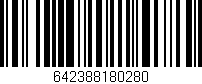 Código de barras (EAN, GTIN, SKU, ISBN): '642388180280'
