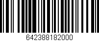 Código de barras (EAN, GTIN, SKU, ISBN): '642388182000'