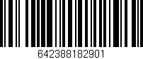 Código de barras (EAN, GTIN, SKU, ISBN): '642388182901'