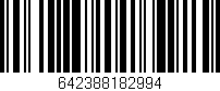 Código de barras (EAN, GTIN, SKU, ISBN): '642388182994'