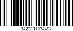 Código de barras (EAN, GTIN, SKU, ISBN): '6423881874494'