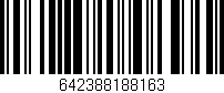Código de barras (EAN, GTIN, SKU, ISBN): '642388188163'