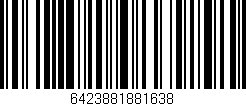 Código de barras (EAN, GTIN, SKU, ISBN): '6423881881638'
