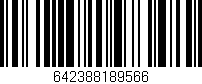 Código de barras (EAN, GTIN, SKU, ISBN): '642388189566'