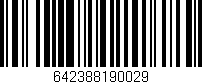 Código de barras (EAN, GTIN, SKU, ISBN): '642388190029'