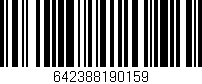 Código de barras (EAN, GTIN, SKU, ISBN): '642388190159'