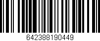 Código de barras (EAN, GTIN, SKU, ISBN): '642388190449'