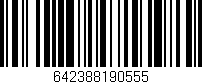 Código de barras (EAN, GTIN, SKU, ISBN): '642388190555'