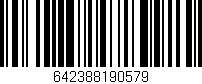Código de barras (EAN, GTIN, SKU, ISBN): '642388190579'
