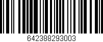 Código de barras (EAN, GTIN, SKU, ISBN): '642388293003'
