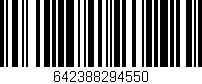 Código de barras (EAN, GTIN, SKU, ISBN): '642388294550'