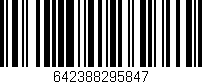 Código de barras (EAN, GTIN, SKU, ISBN): '642388295847'