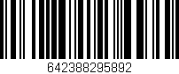Código de barras (EAN, GTIN, SKU, ISBN): '642388295892'