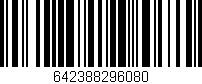 Código de barras (EAN, GTIN, SKU, ISBN): '642388296080'