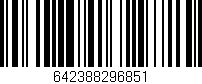 Código de barras (EAN, GTIN, SKU, ISBN): '642388296851'