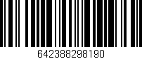 Código de barras (EAN, GTIN, SKU, ISBN): '642388298190'