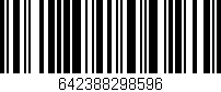 Código de barras (EAN, GTIN, SKU, ISBN): '642388298596'